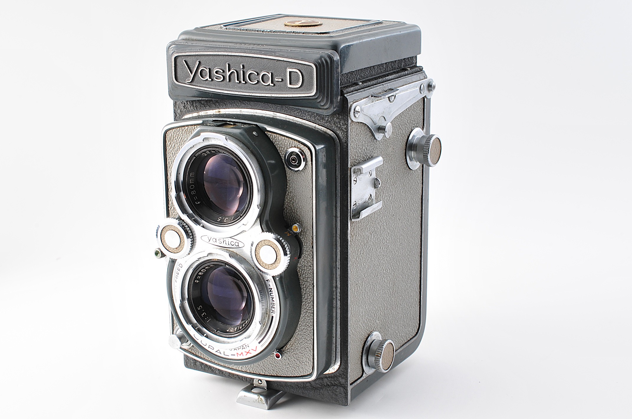 Near MINT-] Yashica D Black TLR 6x6 Film Camera Yashikor 80mm f3.5